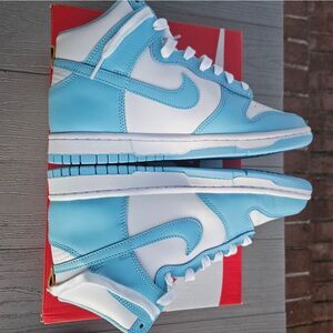 Nike Dunk High Retro UNC BLUE CHILL Mens 7 Womens 8.5 NEW BOX authentic Sneaker